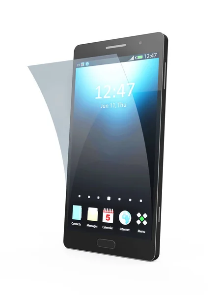 Modern Blacksmart telefon — Stok fotoğraf