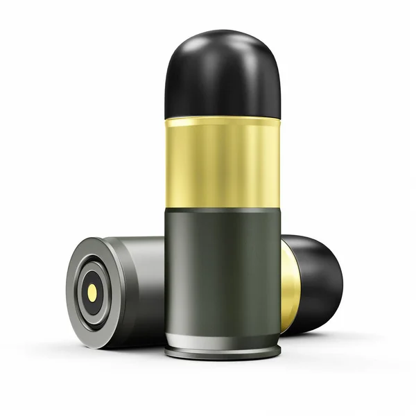 Set of black bullets — Stock Photo, Image