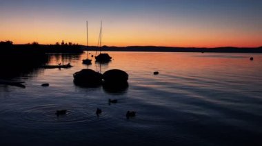 Balaton Gölü kıyısındaki. 