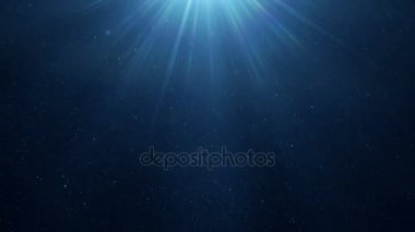 Parlak ışınları ile uçan parçacıklar