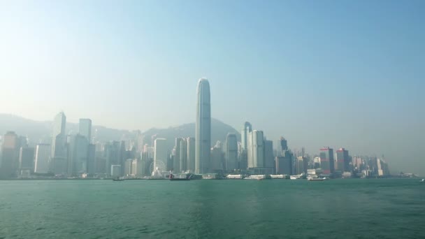 4K Timelapse di Hong Kong Victoria Harbour . — Video Stock