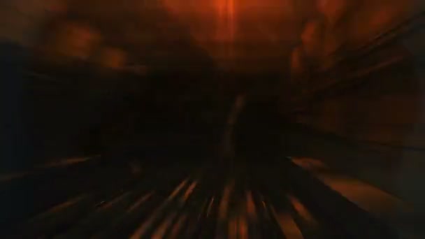 Trem do metrô passa para o túnel — Vídeo de Stock