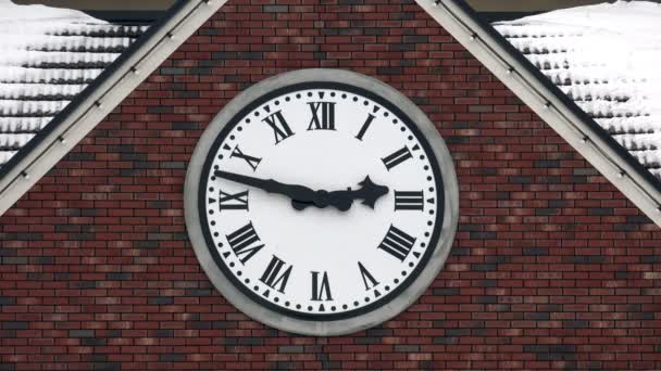 Horloge de bâtiment Timelapse . — Video