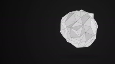 Beyaz fraktal geometrik soyut