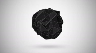 Beyaz fraktal geometrik soyut