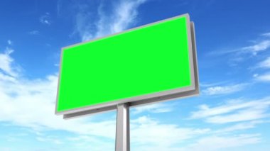 Billboard yeşil ekran ile 