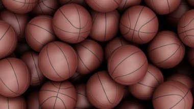 Animasyon yığın Basketbol topları 