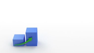 Büyüyen iş grafik animasyon 