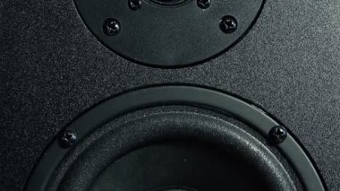 Yakın çekim görünümü bir Stereo Hoparlör. 