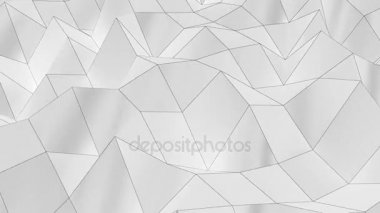 Beyaz fraktal geometrik soyut