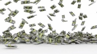 Düşen dolar faturaları animasyon