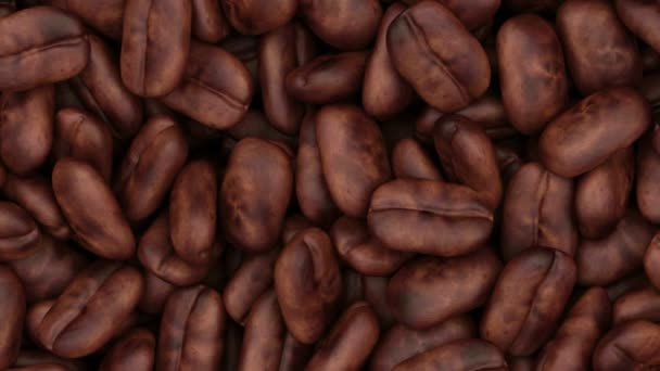 动画的咖啡豆堆 — 图库视频影像
