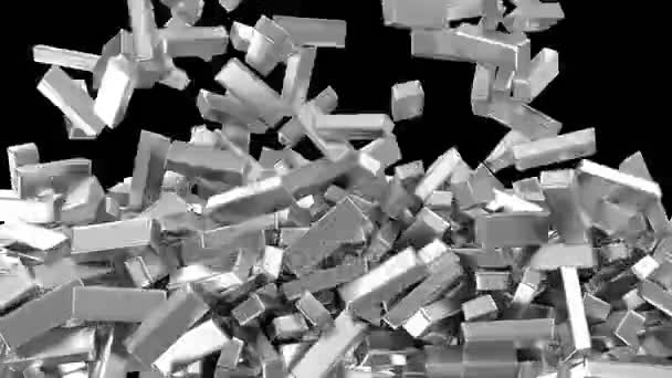 Animation de barres d'argent 