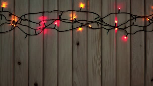 LED Colorful Christmas Lights — Stock Video