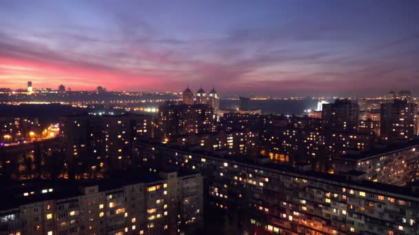 Time-lapse van City at Night. — Stockvideo