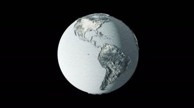 Donmuş dünya gezegen uzayda. 