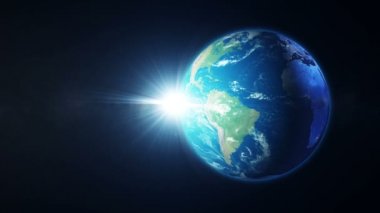 Animasyon dünya gezegen Moon yolculuk 