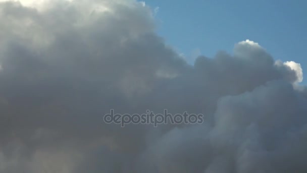 Вид на дим хмари — стокове відео