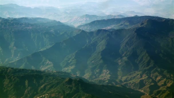 Aerial View of Mountains Hills. — Stock Video