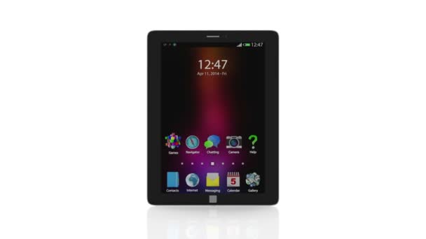 Animasyon Modern Tablet PC. — Stok video