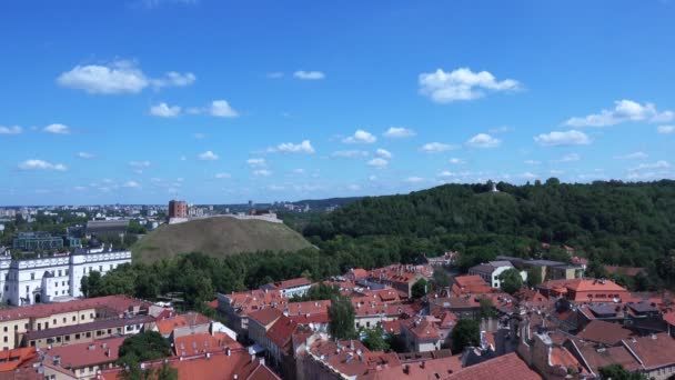 Vilnius City au jour ensoleillé . — Video