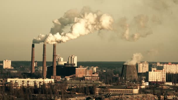 発電所の煙突 — ストック動画
