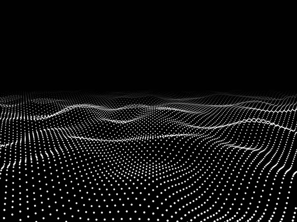 Абстрактна частинка цифрової хвилі. Абстрактний фон . — стоковий вектор