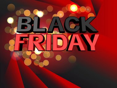 Siyah Cuma arka plan degrade ve ışıklar ile.