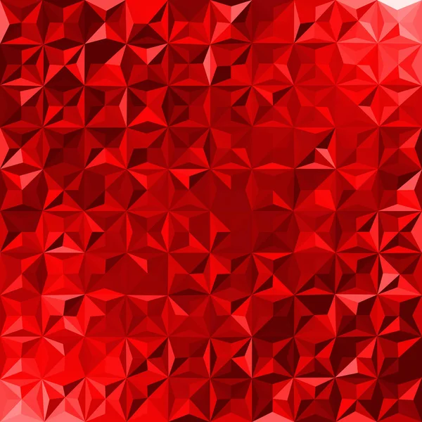 Triangulära polygonal mörk röd bakgrund. — Stock vektor