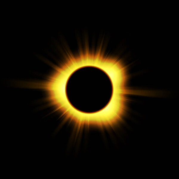 Солнечное затмение на черном
.