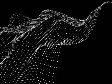 Soyut dalga arka plan noktalı.