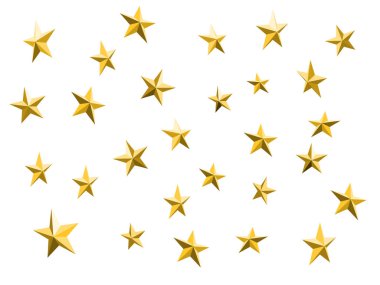 Arka plan 3d yıldız izole dan. Vektör, desi için