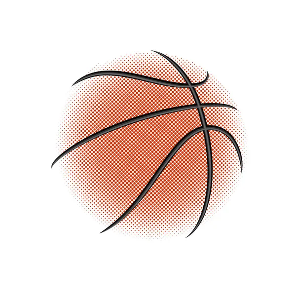 Παιχνίδι μπάσκετ διάνυσμα φόντο. Καλάθι μπάλα τελείες . — Διανυσματικό Αρχείο