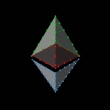 Ethereum çizgi ve nokta simgeleri internet para. Kripto Döviz Alım symb