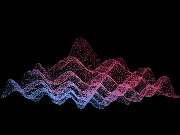 Fondo de ruido futurista abstracto de líneas conectadas a la red . — Archivo Imágenes Vectoriales