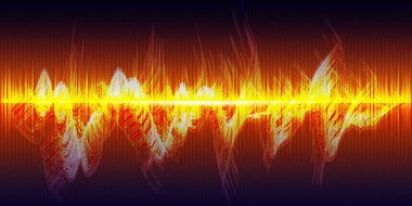 Müzik eşitleyicisi soyut arkaplan. Oran üzerinde vektör illüstrasyonu