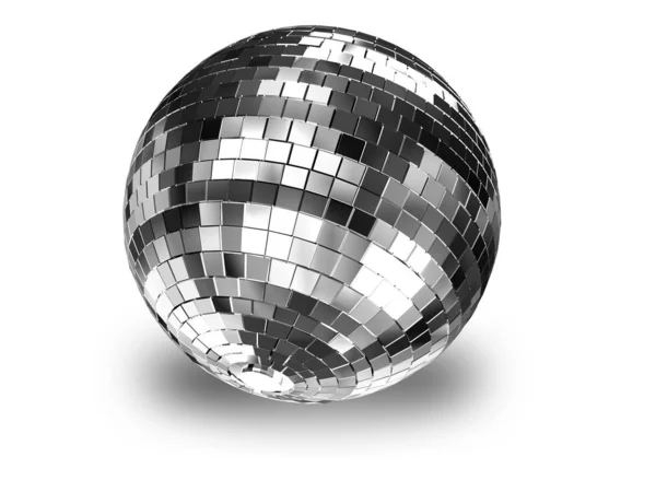 Render 3d illustration of disco ball isolated on white. — Stock Photo, Image