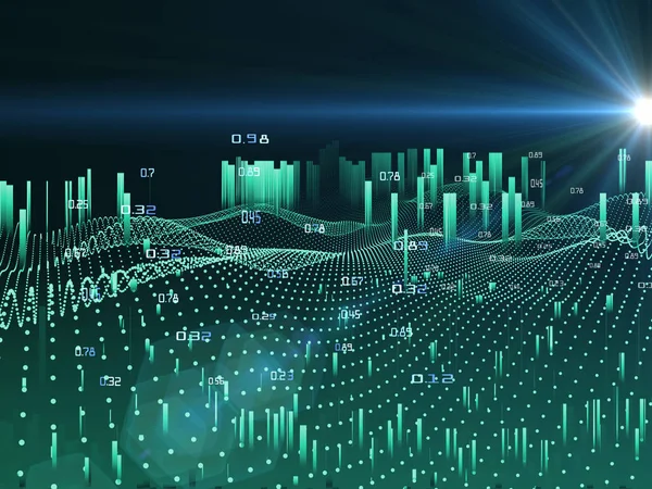 Abstrakt analys Infographics bakgrund. Spatio temporala data. — Stockfoto