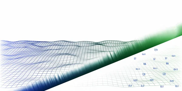 Big Data Concepto Abstracto Con Análisis Líneas Borrosas Datos Científicos —  Fotos de Stock