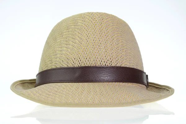 Detailní záběr slaměný klobouk — Stock fotografie
