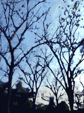 Soyut ağaçlar arka plan