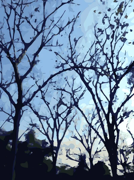 Soyut ağaçlar arka plan