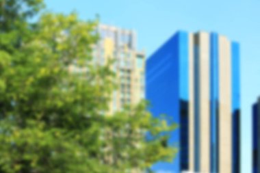 Soyut doğa bina ile arka plan bulanıklık