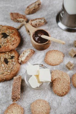 delicious mouth-watering sweets on the table