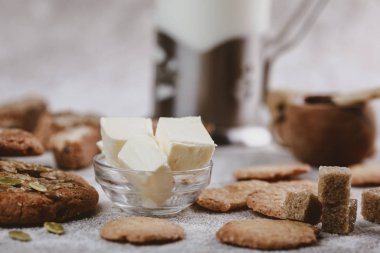 delicious mouth-watering sweets on the table