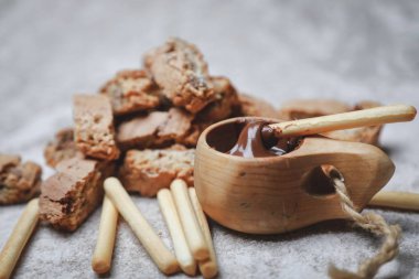 delicious mouth-watering sweets on the table