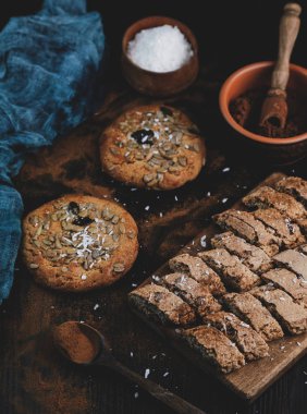 delicious mouth-watering sweets on the table