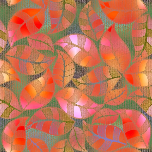 Abstrato floral padrão folhagem rosa — Fotografia de Stock