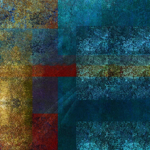 Абстрактний синій текстурований фон із золотим напиленням — стокове фото