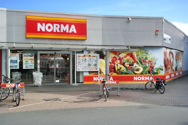 Norma sconto Supermercato — Foto Stock